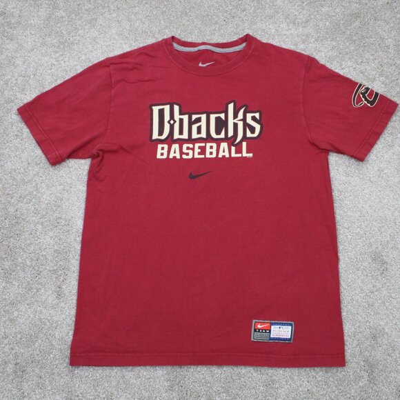 Nike Arizona Diamondbacks Shirt Mens Medium Red Regular Fit MLB Short Sleeve - Picture 1 of 11